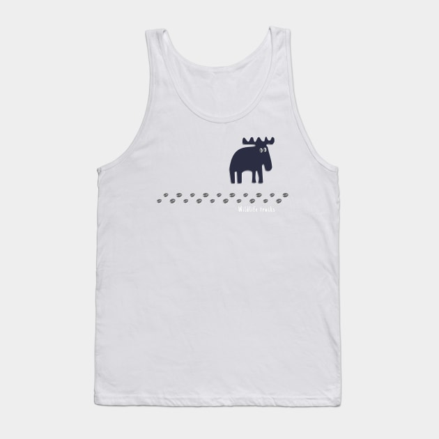 Wildlife tracks - a shy moose Tank Top by Aurealis